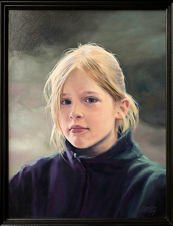 Alex - Oil on Paper on Panel, 13" x 17"