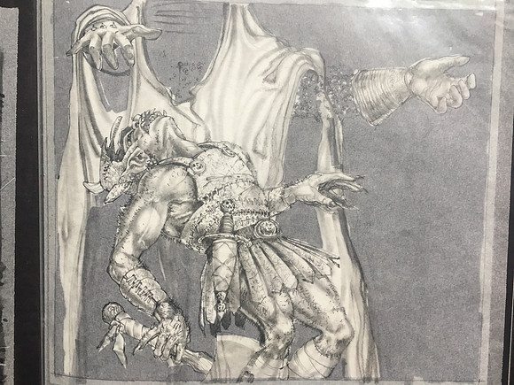 Freeze the Flesh Off - Middle Earth - Iron Crown Entertainment - Mixed Media on Layered Paper - 11" x 13" - $550