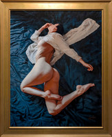 Rapture - 27" x 34" image - 40" x 33" framed - oil on canvas on panel - framed in Larsen Juhl Plein Air Gold Leaf frame - available via Contact link in menu - $7,800