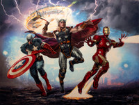Magic The Gathering: Marvel Super Heroes - Methods of the Mighty - 33" x 44"- Oil On Canvas On Panel - Unframed - Inquire $$$