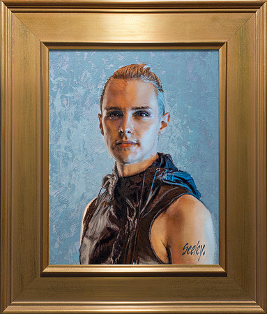 Grace ...    14" x 11"  oil on canvas on board - 20" x 16" framed in Larsen Juhl Plein Air Gold Leaf - available via Contact link in menu - $2,700