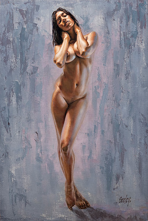 S~Curve, oil on canvas on board, 36"x24" image, 42"x30" framed in Larsen Juhl Plein Air Gold Leaf - available at Abend Gallery - $6,300