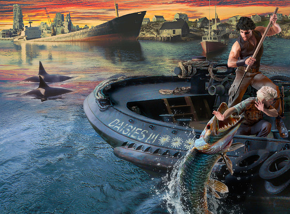 Deathlands 96:  Downrigger Drift - Harlequin Gold Eagle - James Axler