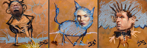 ego[n] - Oil on Panel 3 @ 9" x 9"