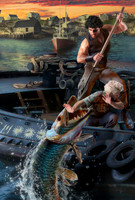 Deathlands 96:  Downrigger Drift - Harlequin Gold Eagle